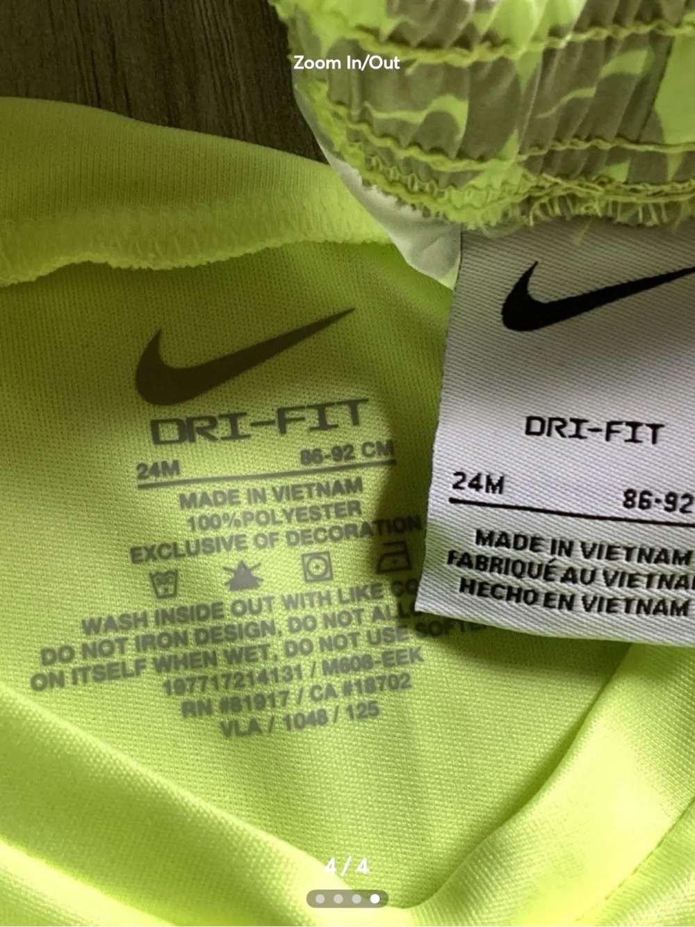 Nike DRIFIT shorts set girls size 24 months(NWT) ~FIRM, NO OFFERS~ - Picture 4 of 4